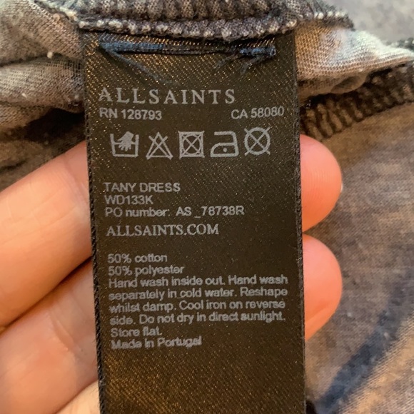 Grey Allsaints Tunic Dress - Picture 4 of 6